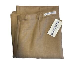 Pendleton Trousers Women’s Size 12 Vintage Wool, Satin Lined Beige Work Pants